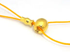 3 SETS - 3 hole Guru Bead gold tone plated with column bead - GB040s