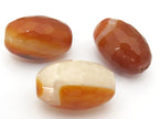 2 Beads - Faceted Large size agate quartz cylinder gemstone pendant bead - GM397