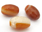 2 Beads - Faceted Large size agate quartz cylinder gemstone pendant bead - GM397