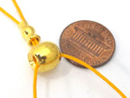 3 SETS - 3 hole Guru Bead gold tone plated with column bead - GB040s