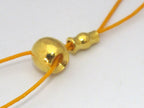 3 SETS - 3 hole Guru Bead gold tone plated with column bead - GB040s