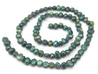 1 Full strand -Peacock green freshwater pearl beads 15 inches strand - 4 - 5 mm size - PL031