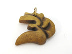 1 pendant - Tibetan pendant Carved Om recycled cattle bone pendant - PB096