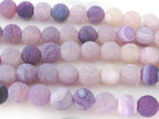 10 BEADS - Purple color Fire agate dragon veins gemstone beads 10 mm size - GM408