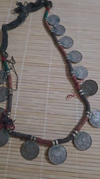 Vintage Nepalese Coin Necklace | 1970s 1 Rupee Coins neck| Ethnic Tribal Jewelry | Collectible Statement Piece | Nepal Necklace – STR003B